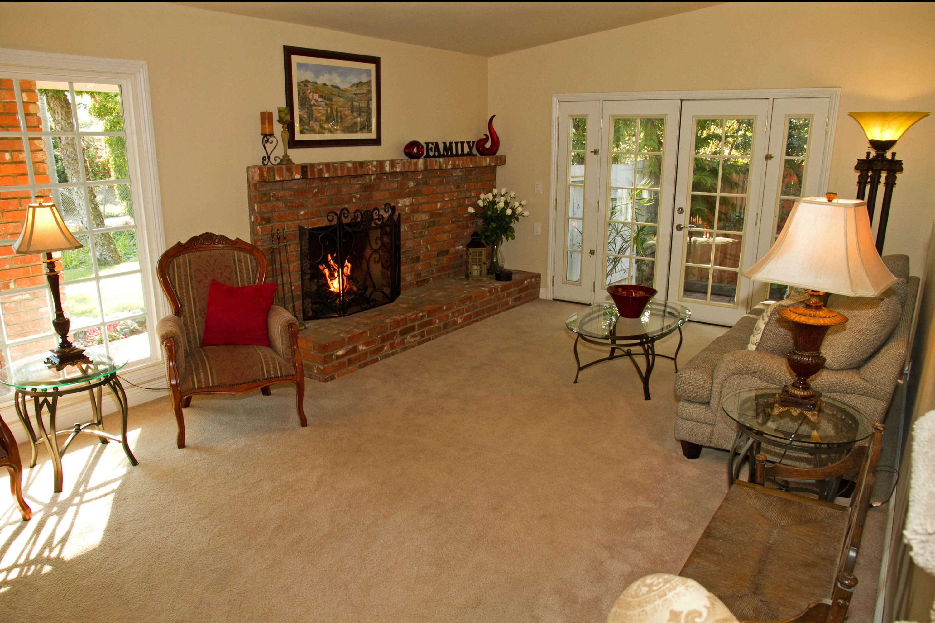 674 Wakefield Road Goleta, CA 93117 - Photo 2 of 17 Living Room with Fireplace