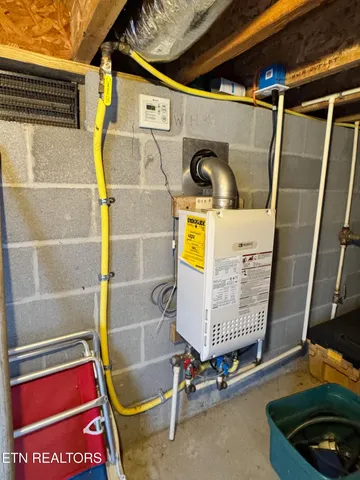 a view of storage and utility room