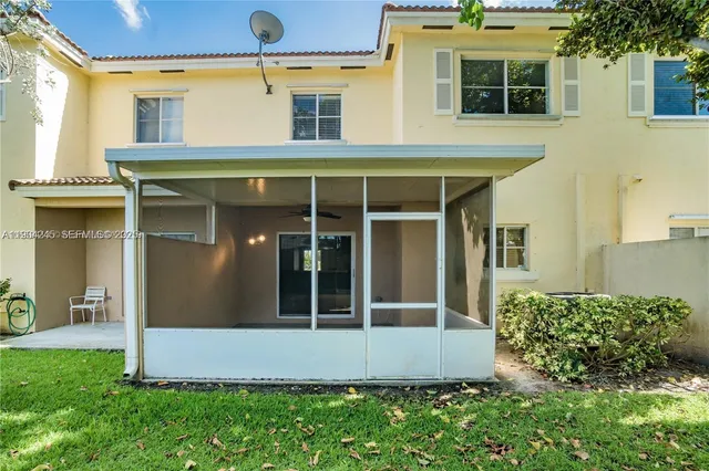 a house view with a garden space