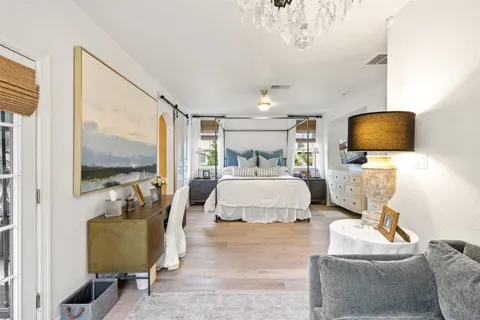 a view of a living room and dining room