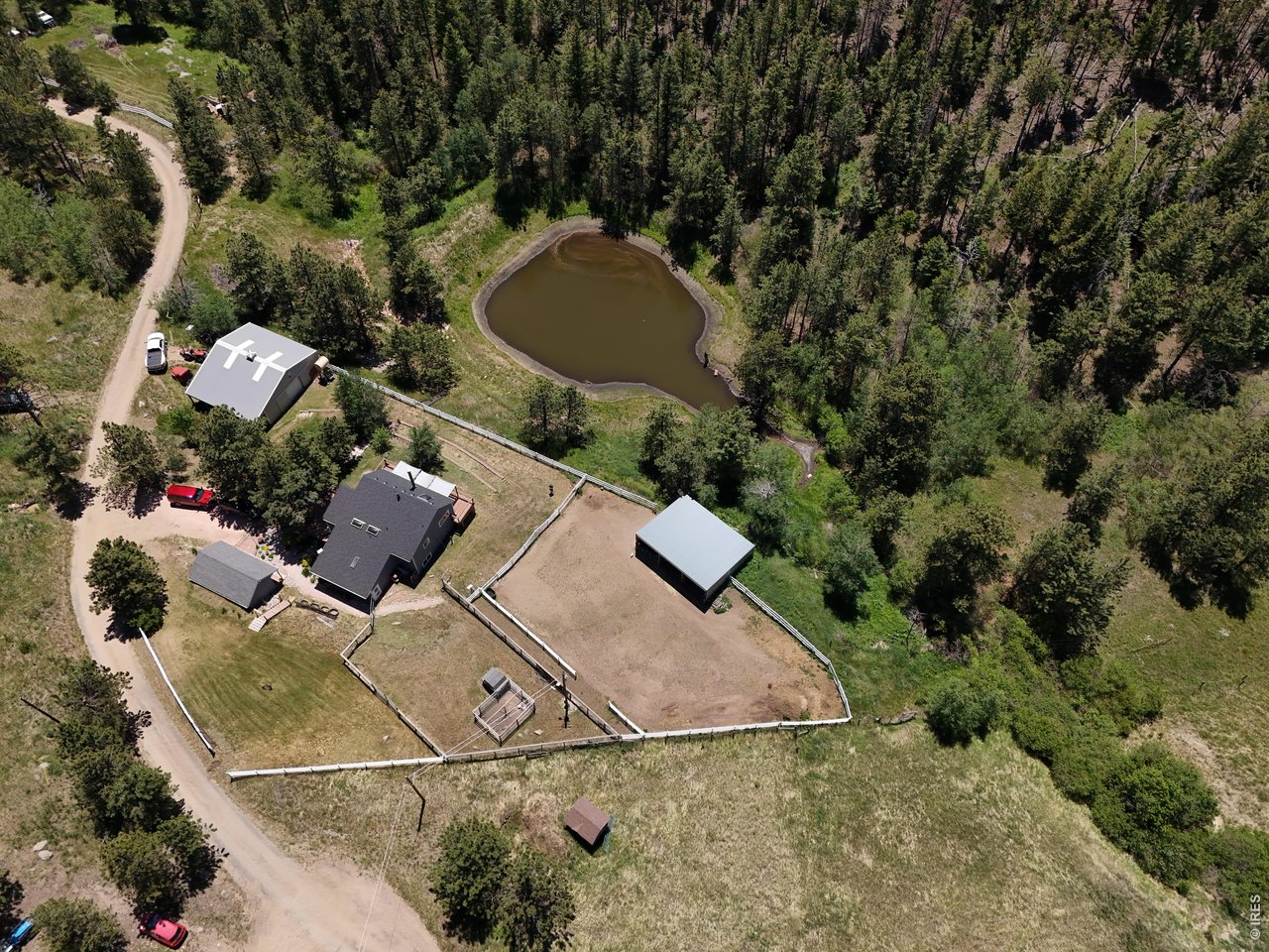1154 Spring Valley Road Bellvue, CO 80512 - Photo 30 of 31 Aerial view