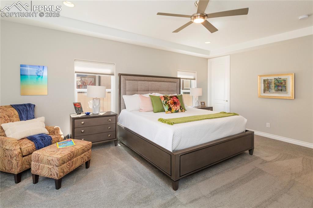 12516 Stone Valley Drive Peyton, CO 80831 - Photo 25 of 44 a bedroom with a bed and window