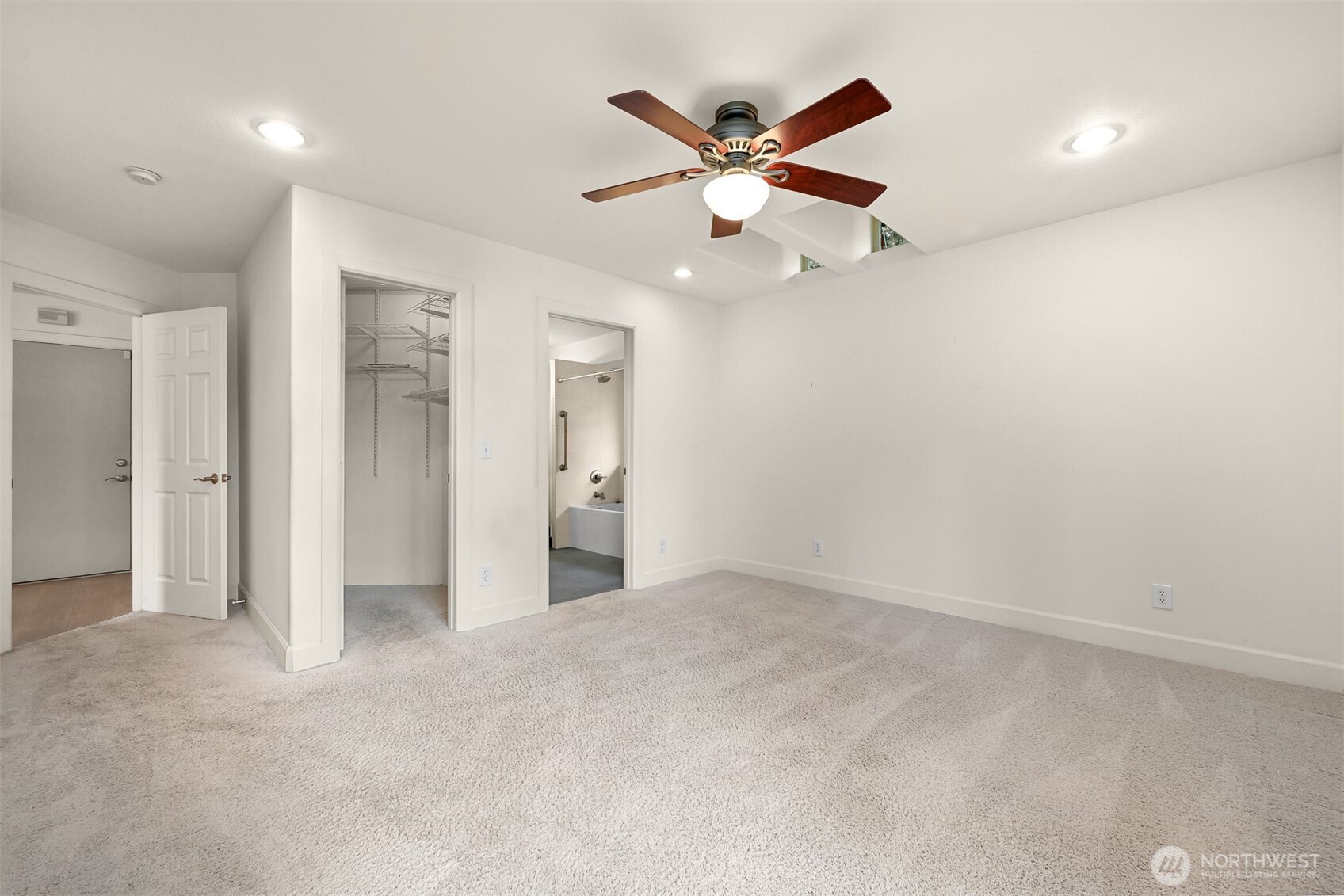 4135 Agate Road Bellingham, WA 98226 - Photo 17 of 36 an empty room with closet and a ceiling fan