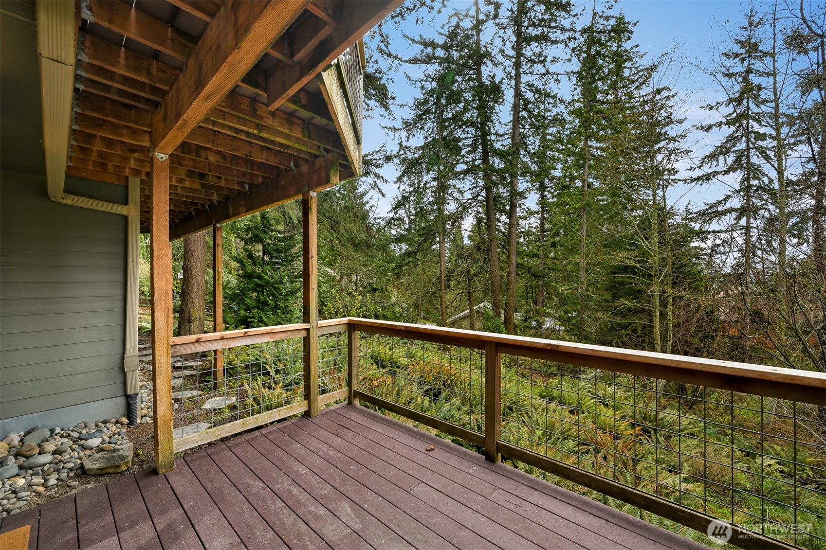 4135 Agate Road Bellingham, WA 98226 - Photo 22 of 36 a view of a balcony with wooden floor