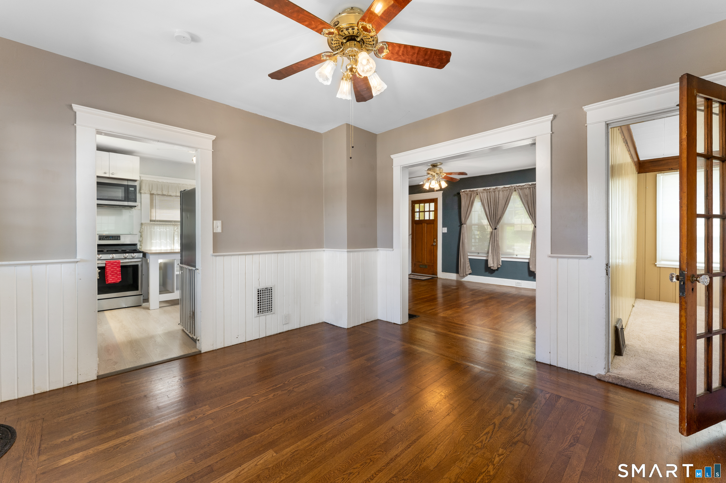 175 Augur Street Hamden, CT 06517 - Photo 16 of 38 Dining room- with look into Sunroom, living room & Kitchen