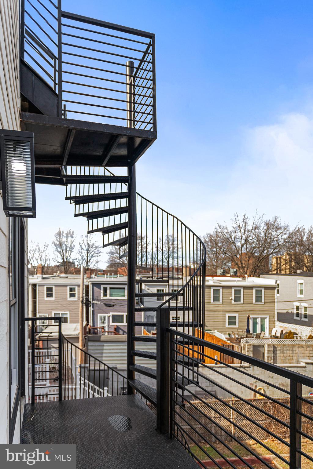 1118 Neal Street Northeast, Unit 2 Washington, DC 20002 - Photo 19 of 25 a balcony with street view