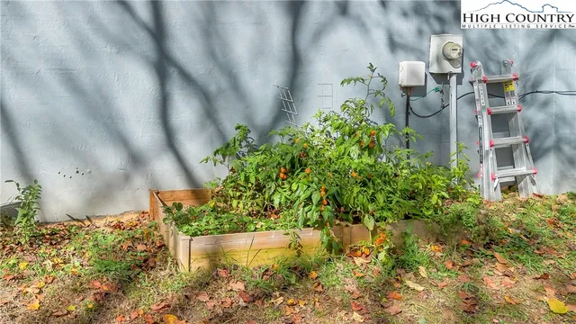 a view of a pathway with a wrought fence