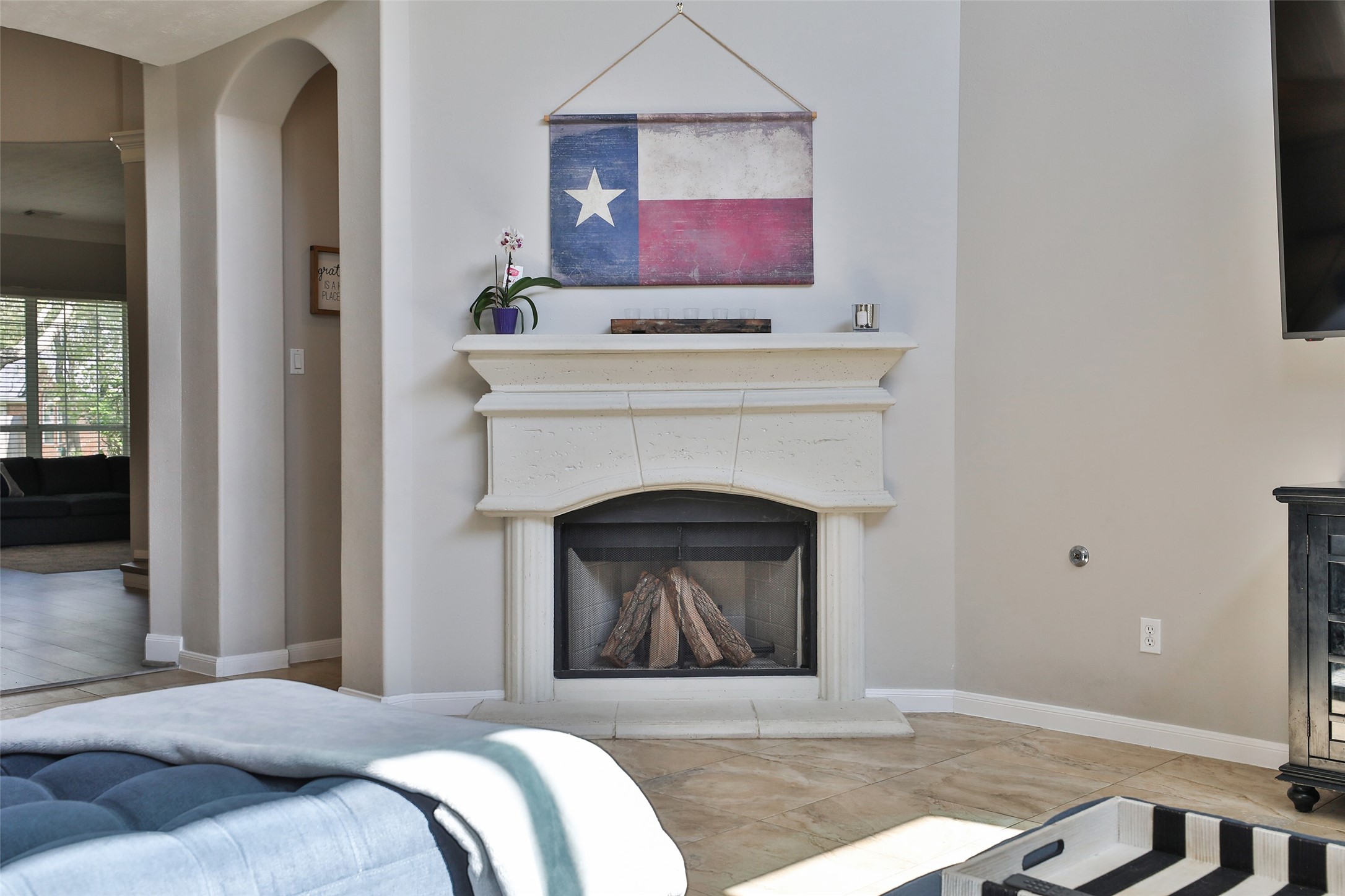 10514 Spice Ridge Row Missouri City, TX 77459 - Photo 11 of 43 a bedroom with a fireplace and a fireplace