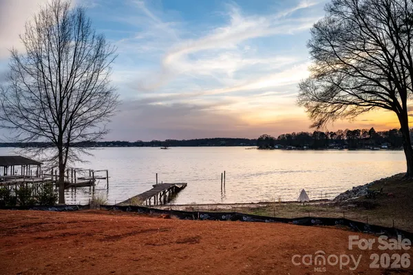 a view of lake and trees