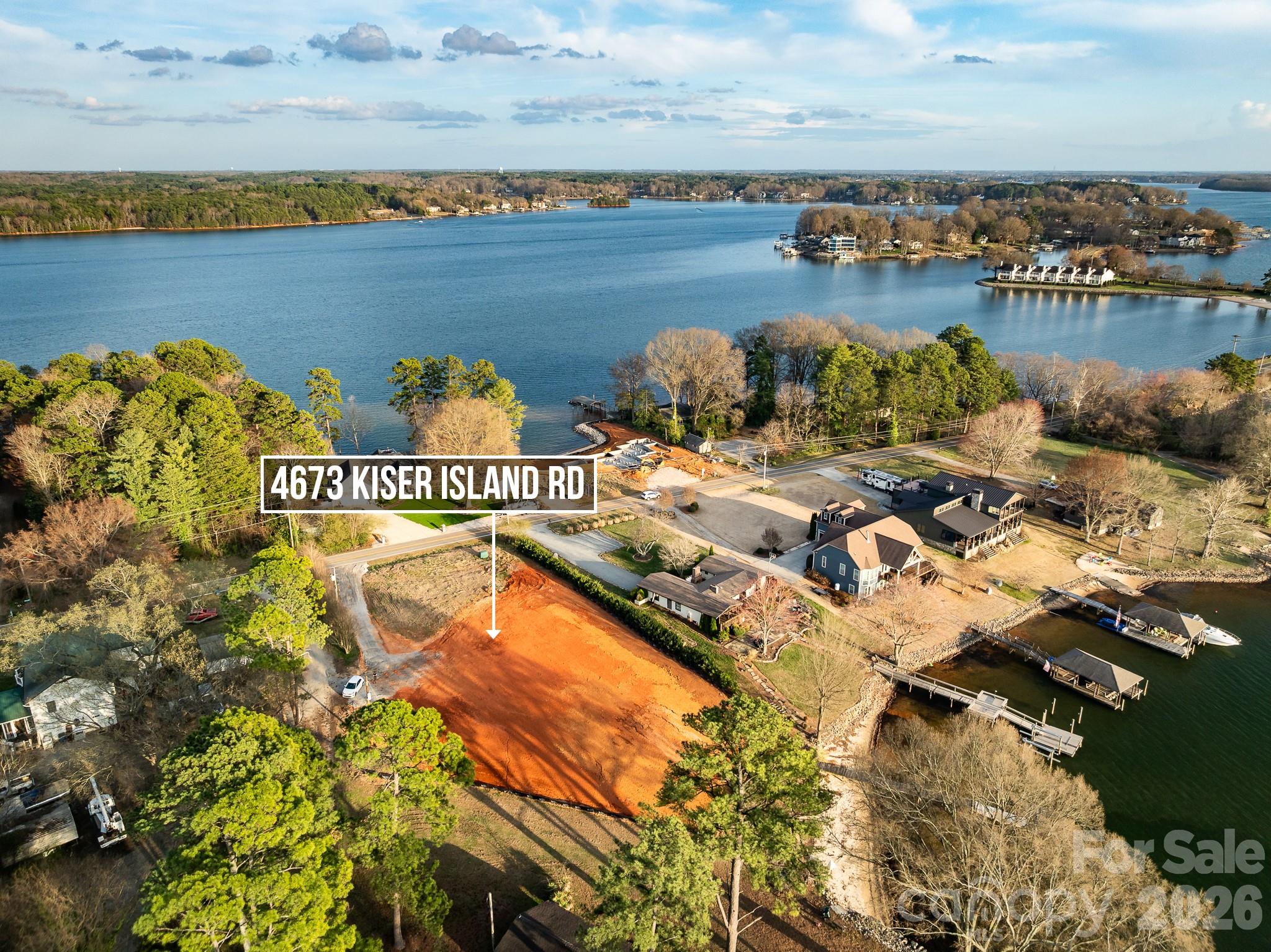 4673 Kiser Island Road Terrell, NC 28682 - Photo 22 of 32 a view of a lake with houses