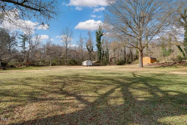 a view of a lake with houses