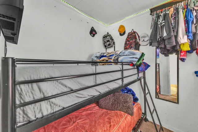 kids room with toys and stairs