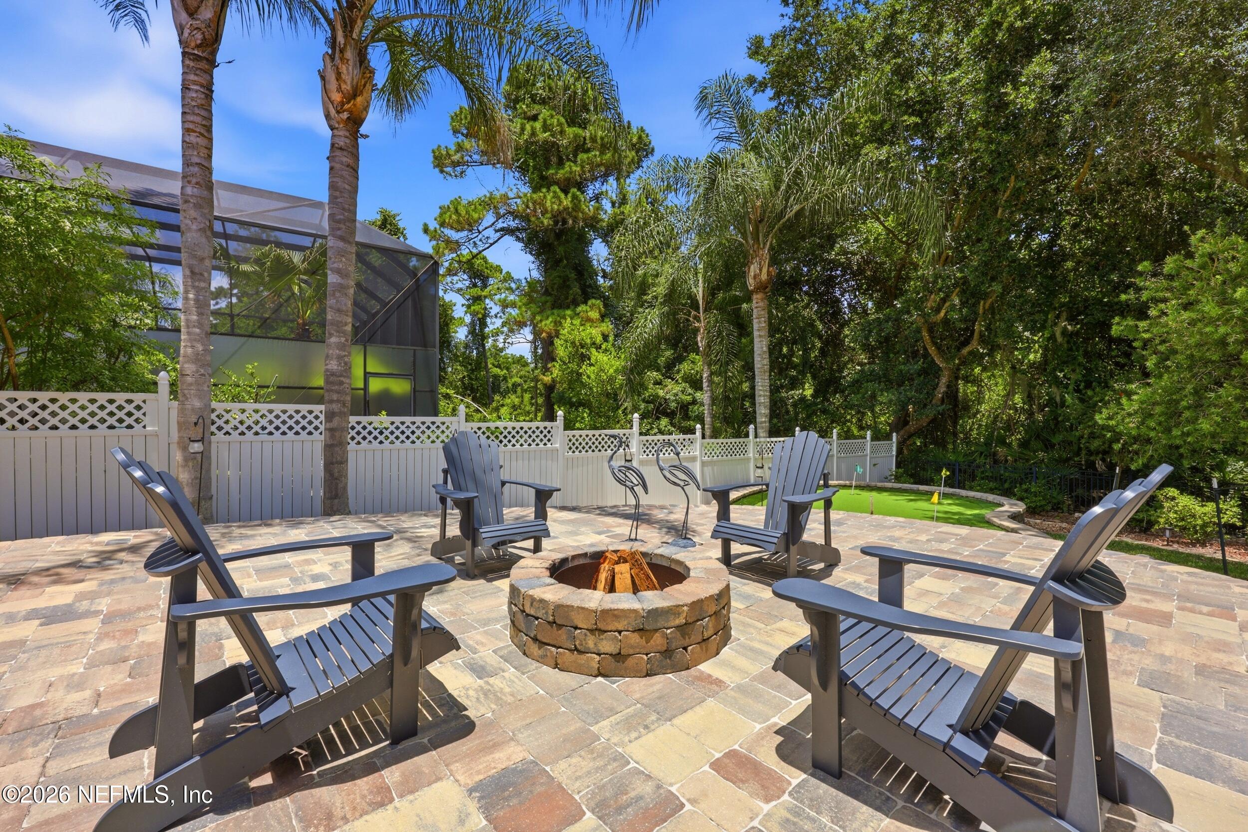828 Riley Lane St. Augustine, FL 32095 - Photo 47 of 92 050 Lower Patio and firepit