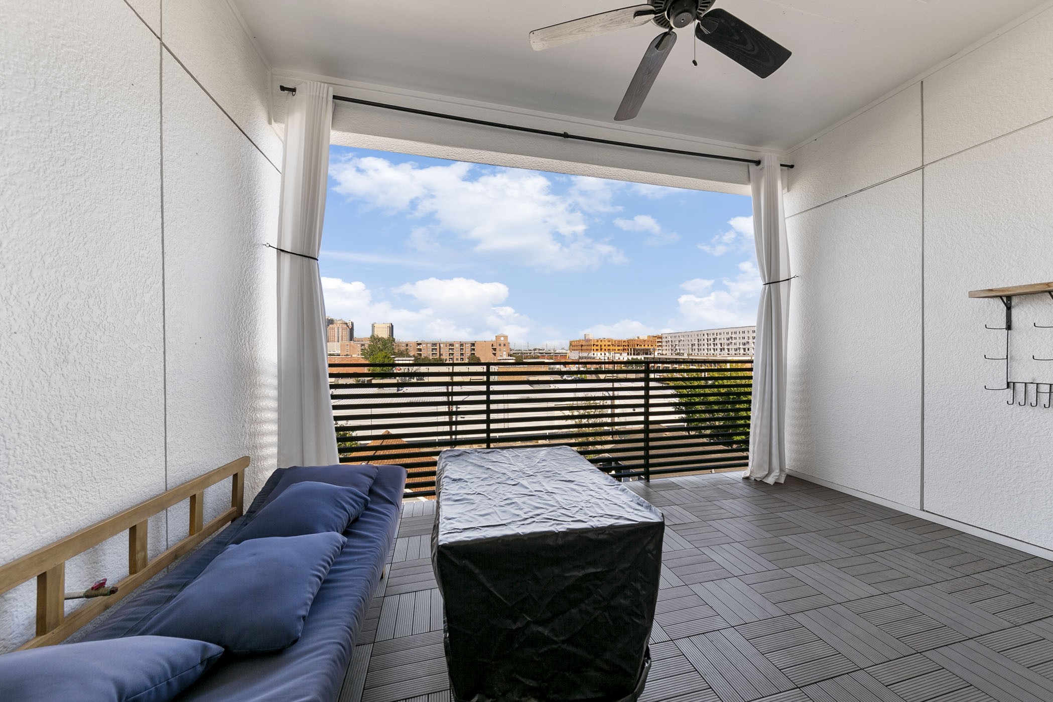 2412 Canal Street, Unit J Houston, TX 77003 - Photo 14 of 19 a view of balcony and living room