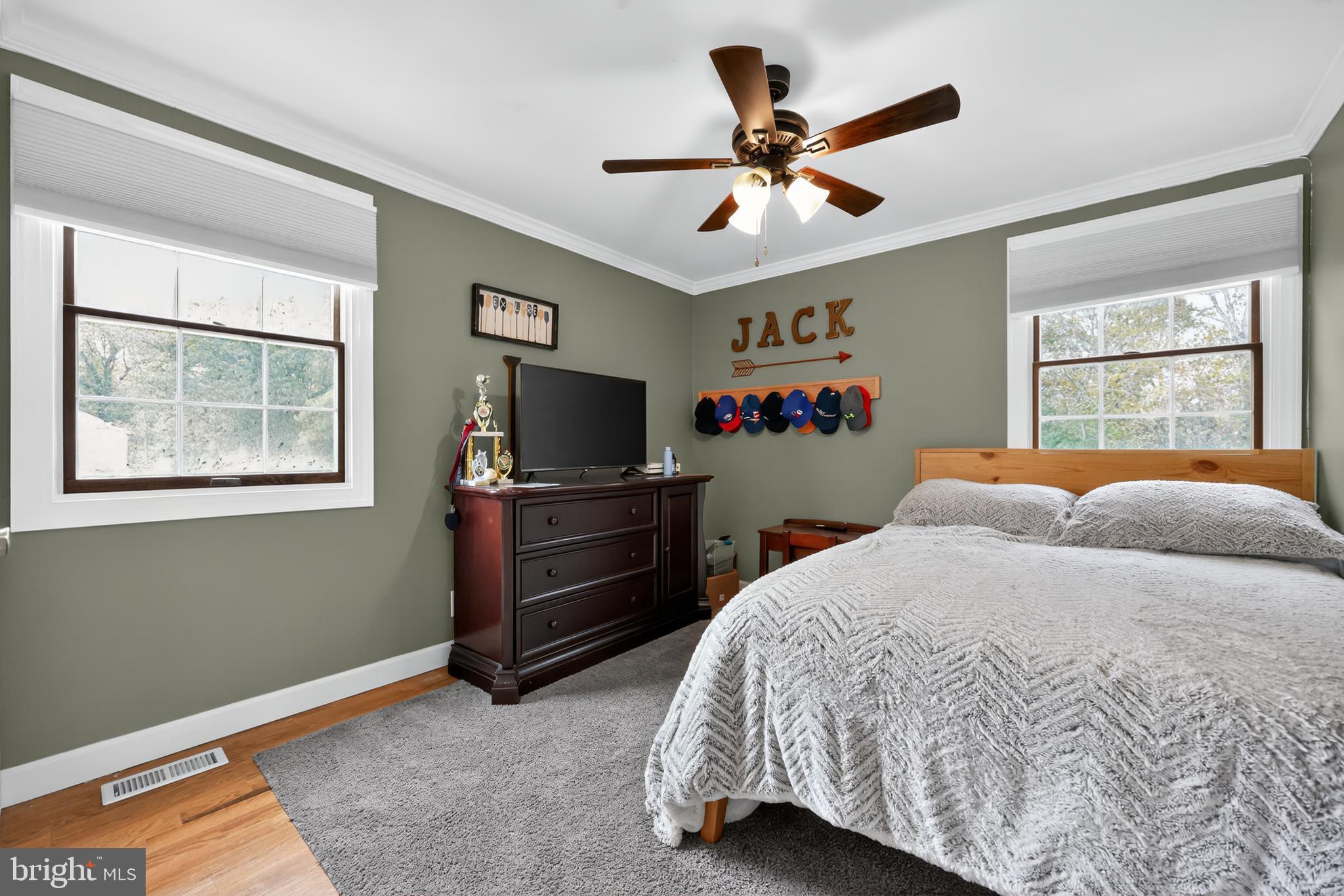 665 Chatham Road Somerdale, NJ 08083 - Photo 27 of 36 a bedroom with a bed and dresser with window