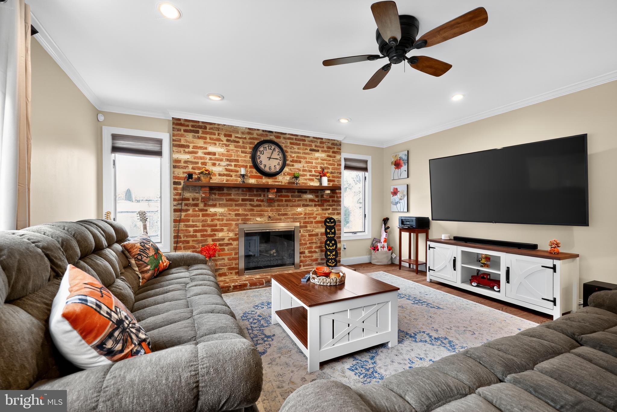 665 Chatham Road Somerdale, NJ 08083 - Photo 8 of 36 a living room with furniture and a flat screen tv