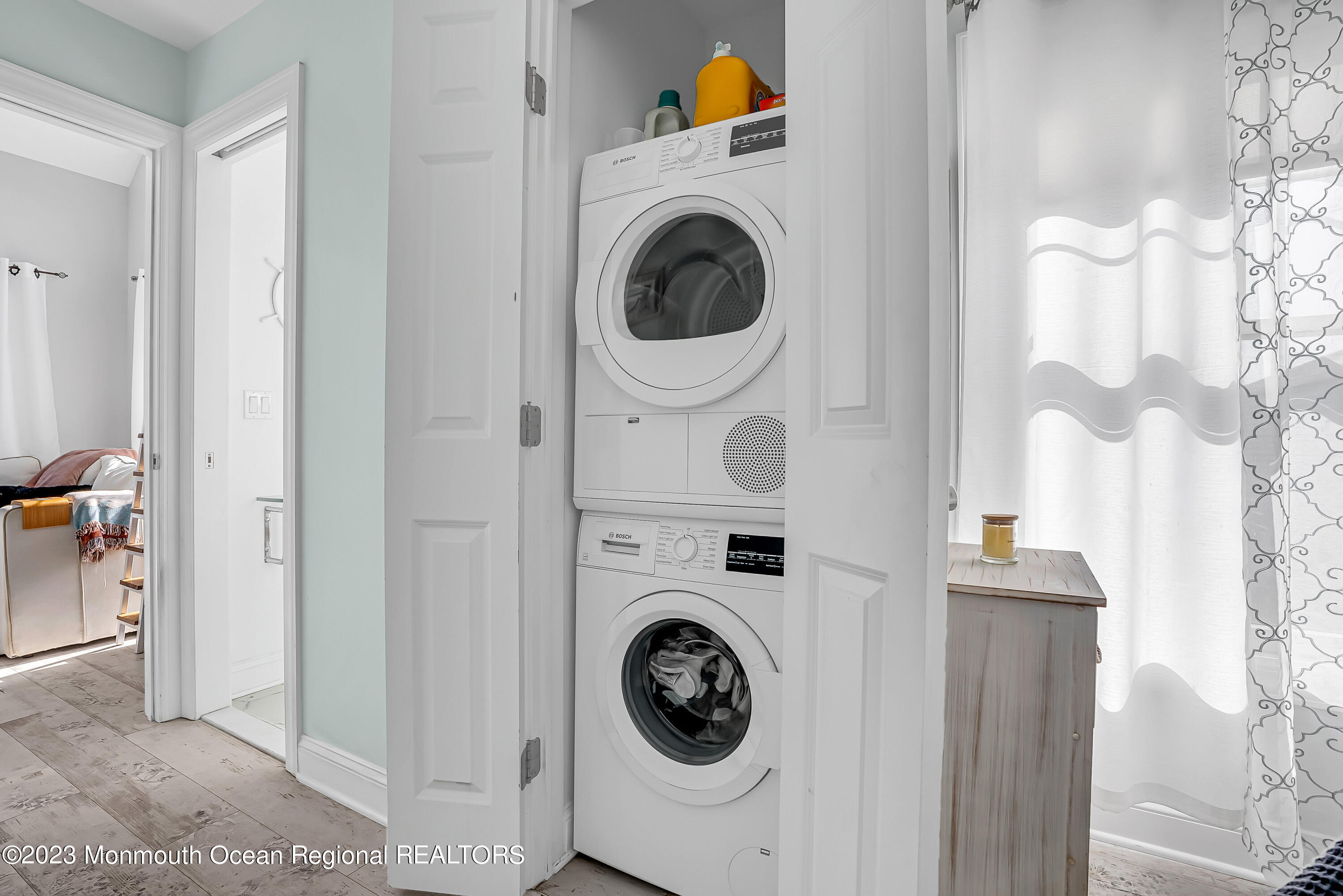 26 East Shell Way Lavallette, NJ 08735 - Photo 25 of 46 a utility room with dryer and washer
