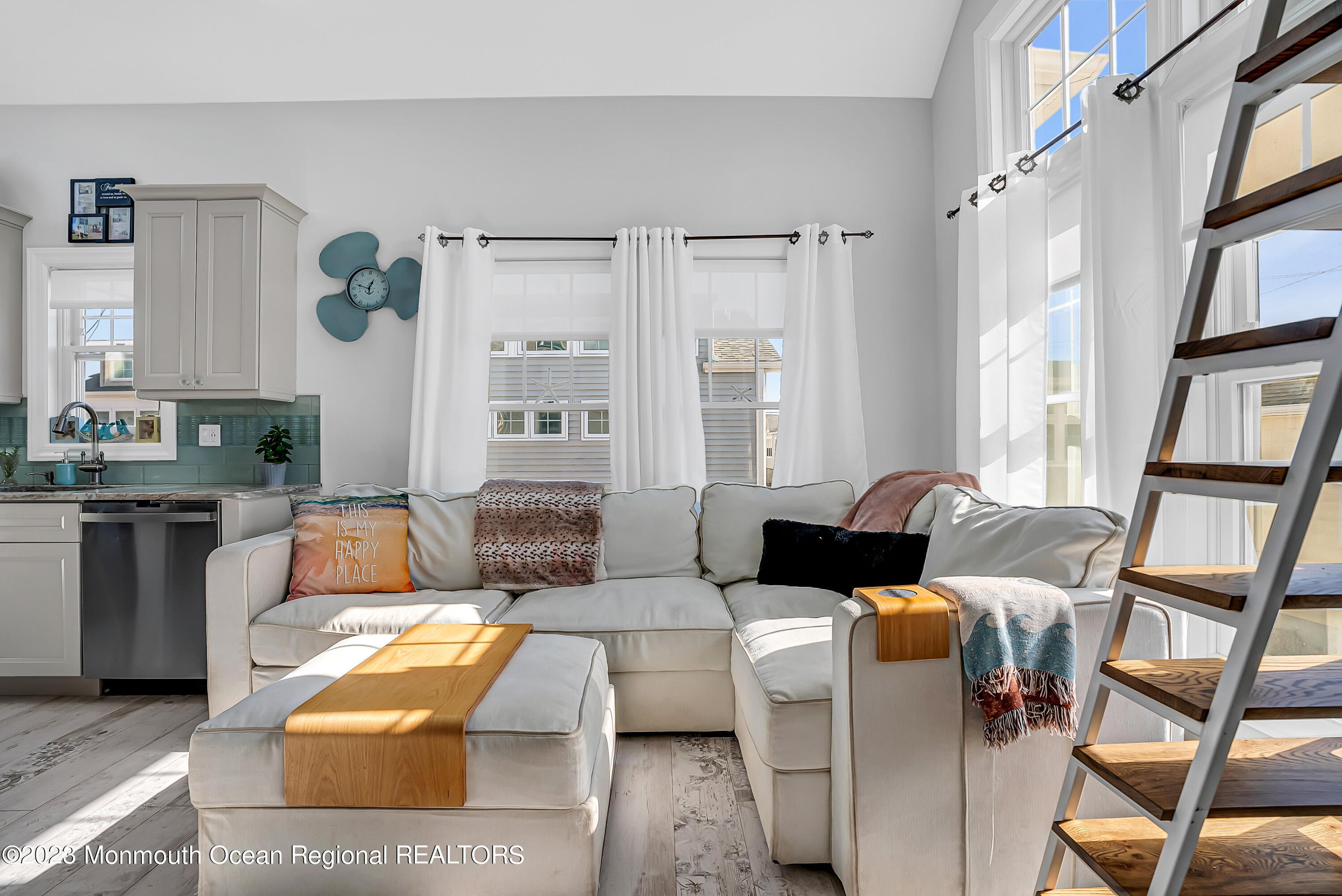 26 East Shell Way Lavallette, NJ 08735 - Photo 10 of 46 a living room with furniture and a flat screen tv