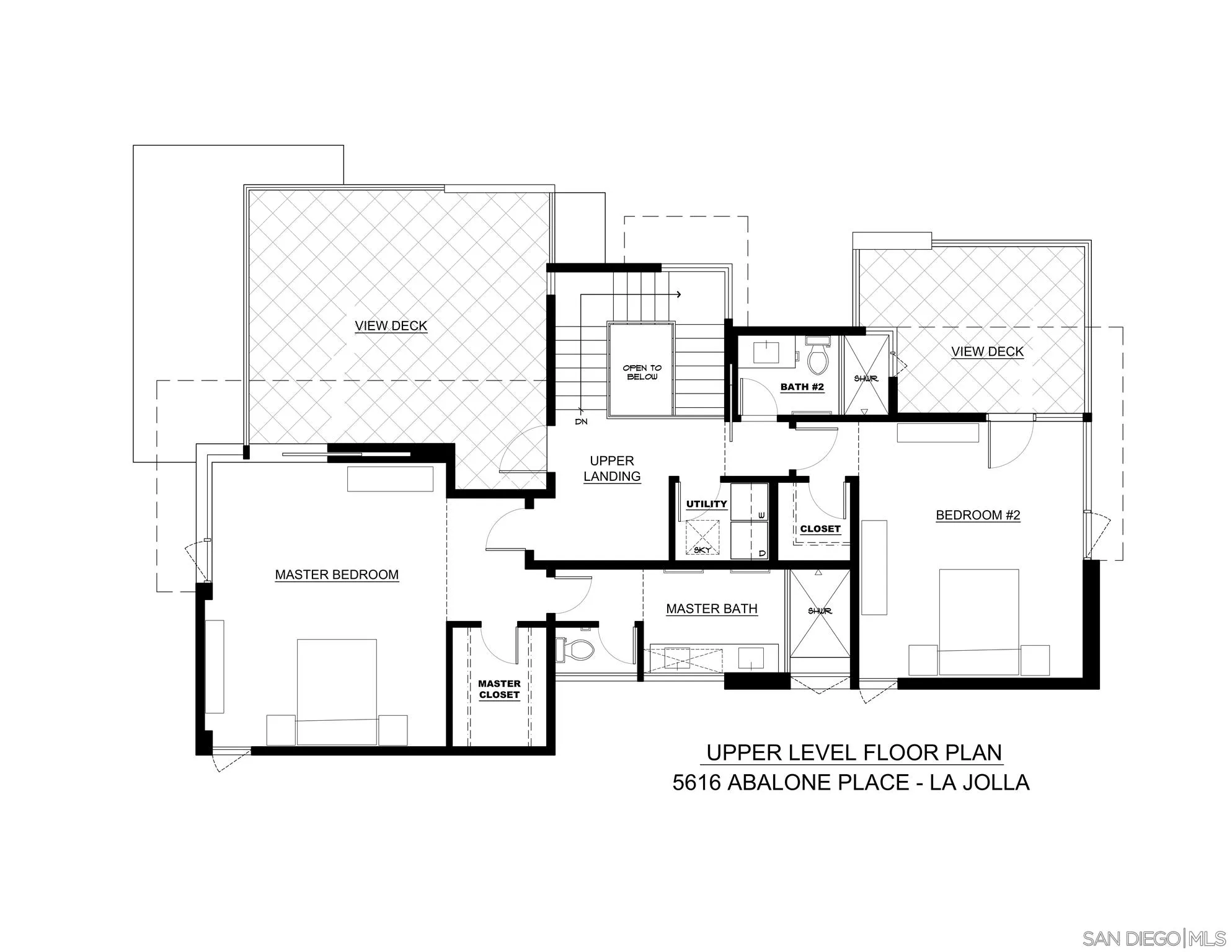 5616 Abalone Place La Jolla, CA 92037 - Photo 17 of 18 a picture of a floor plan