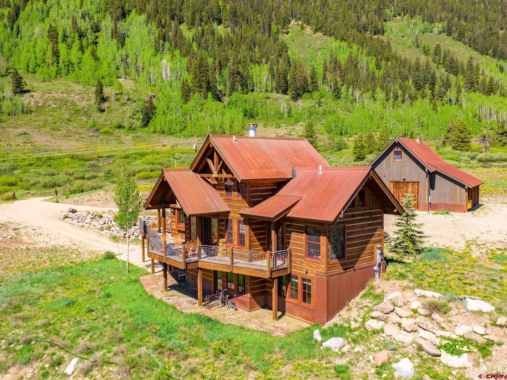 1482 Peanut Lake Road Crested Butte, CO 81224 - Photo 29 of 29 an aerial view of a house with a big yard