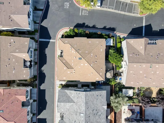 an aerial view of a city