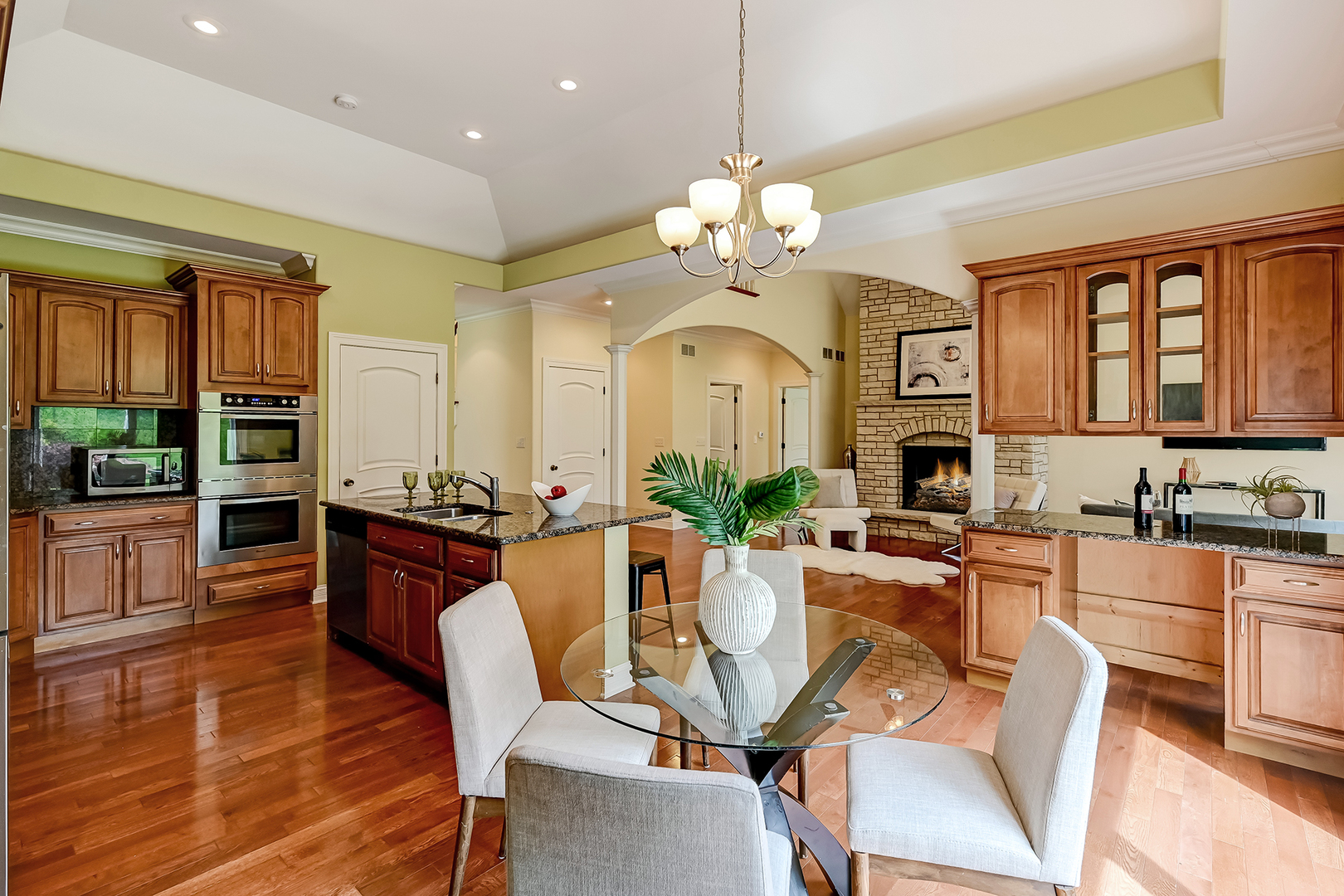 8827 Palisades Road Burr Ridge, IL 60527 - Photo 11 of 35 a view of a dining room with furniture window and wooden floor