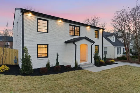 a front view of a house