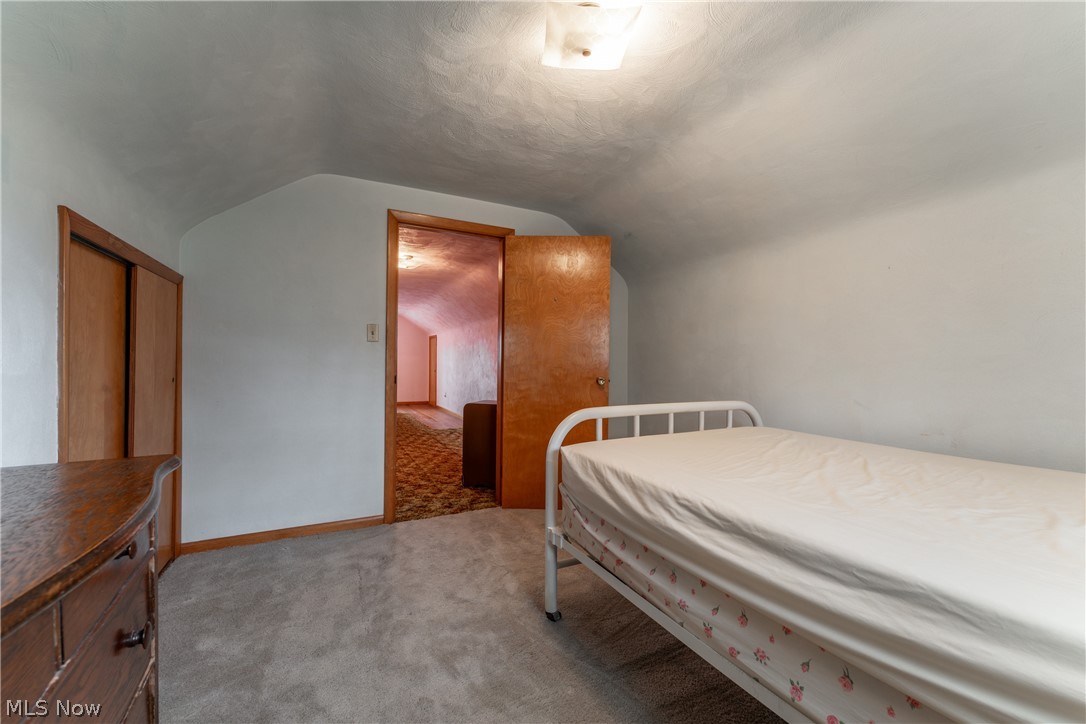 4833 Angling Road Wooster, OH 44691 - Photo 32 of 49 Carpeted bedroom with vaulted ceiling