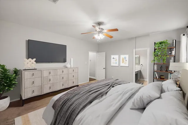 a view of a backyard with table and chairs and a slide