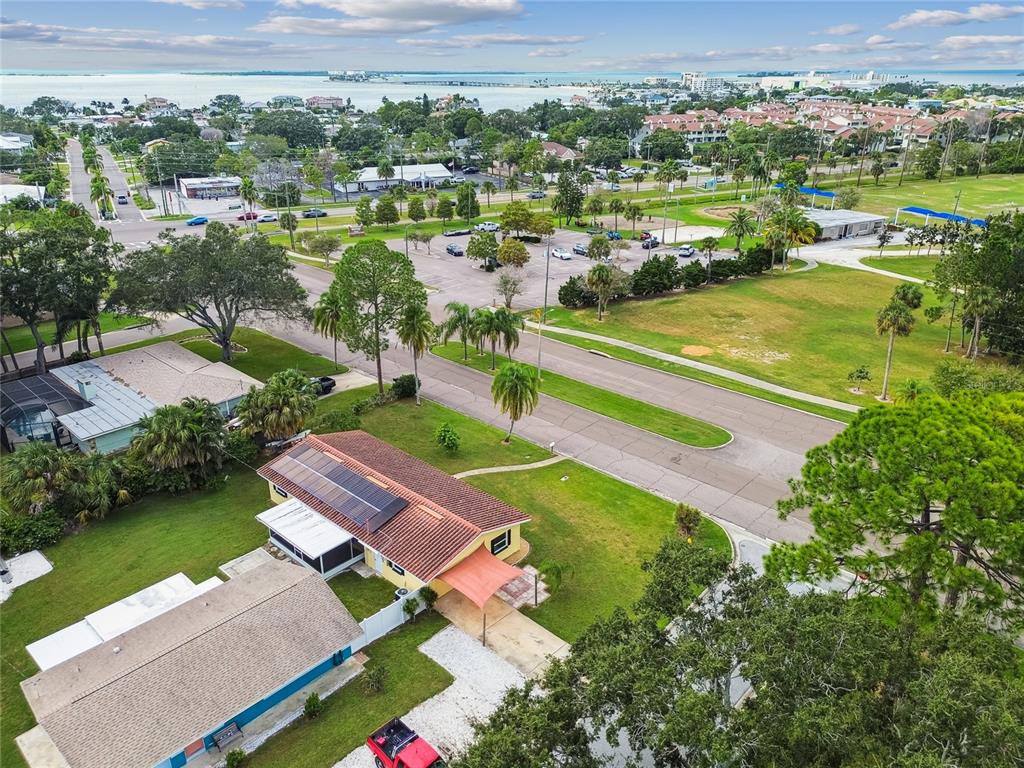 623 Palm Boulevard Dunedin, FL 34698 - Photo 30 of 55 an aerial view of tennis court