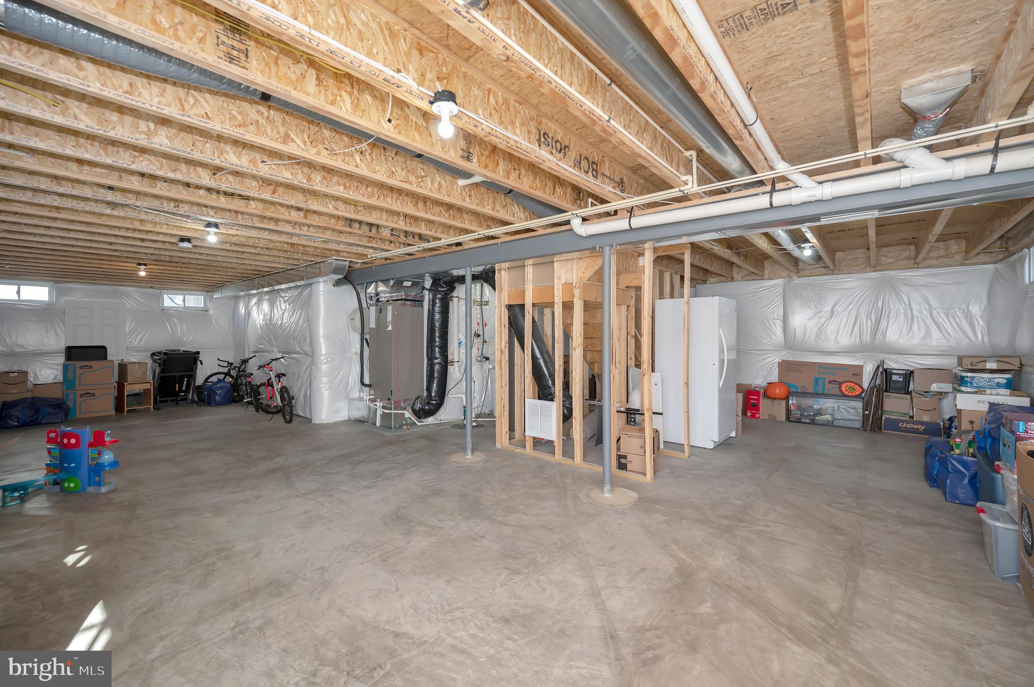 5332 Longbow Road King George, VA 22485 - Photo 55 of 76 Full unfinished bsmt w/ full bath rough in