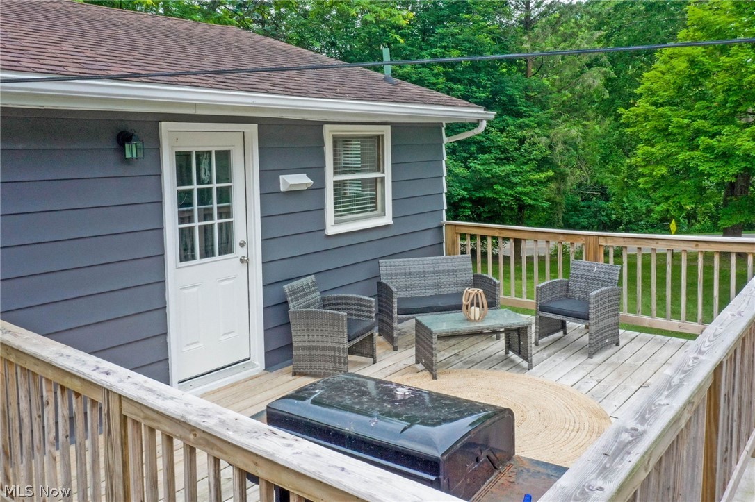 3833 Bellville North Road Bellville, OH 44813 - Photo 17 of 24 Wooden deck featuring outdoor lounge area