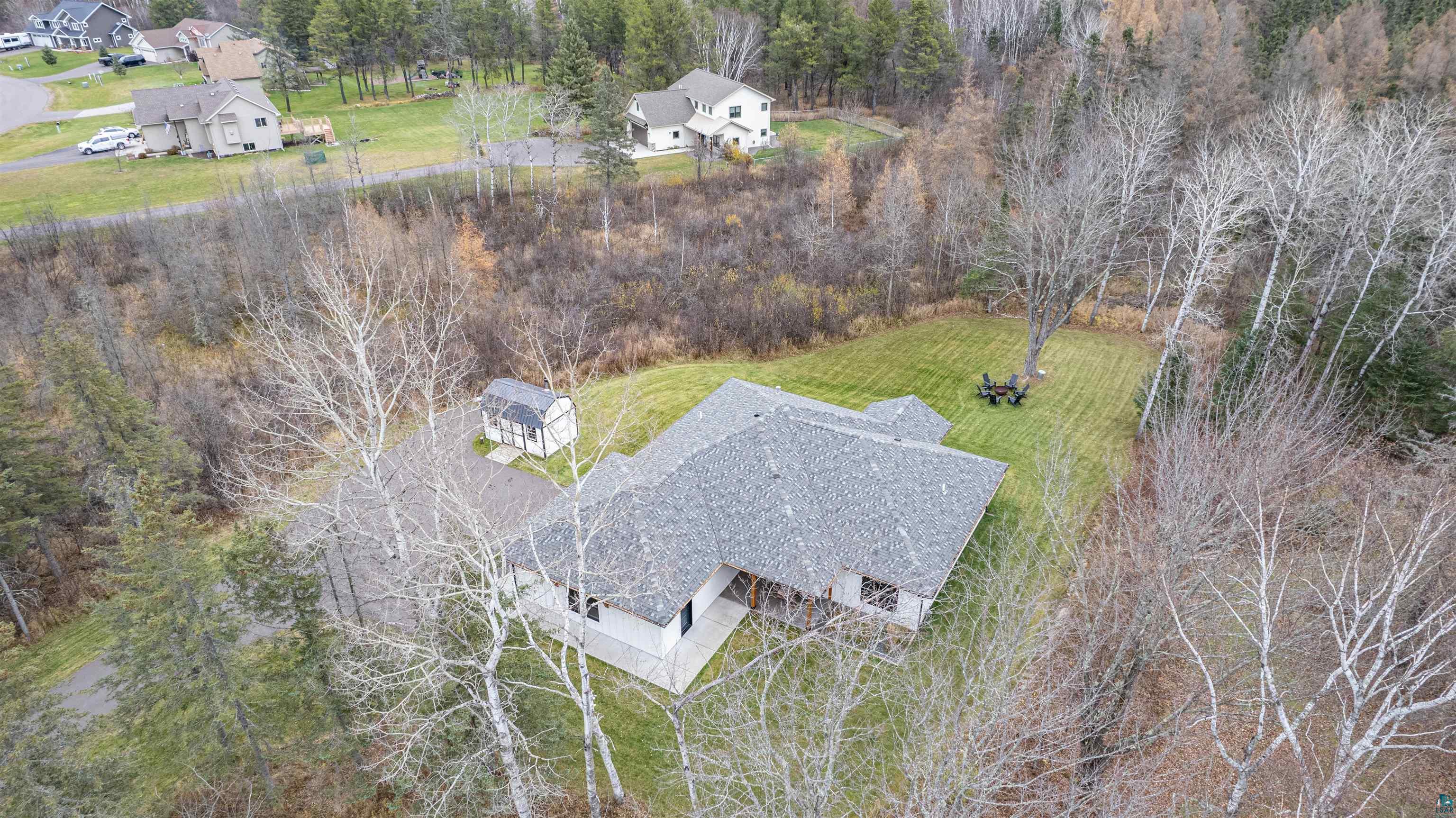 59 East Riverside Road Esko, MN 55733 - Photo 2 of 48 Bird's eye view of a tree filled landscape
