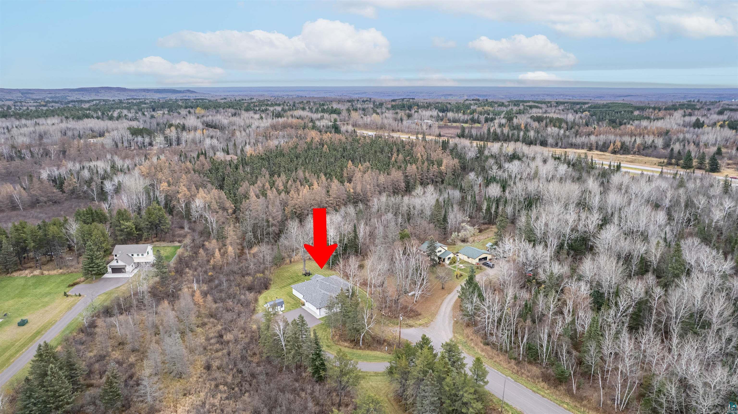 59 East Riverside Road Esko, MN 55733 - Photo 41 of 48 Aerial view of a heavily wooded area