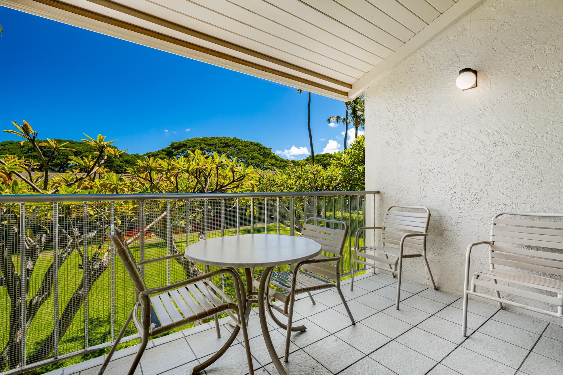 5315 Lower Honoapiilani Road, Unit F249 Lahaina, HI 96761 - Photo 11 of 33 a view of a chairs and table in the balcony