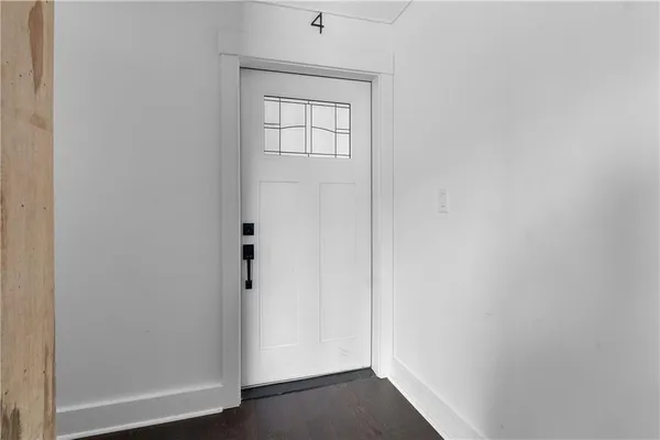 a view of an entryway door