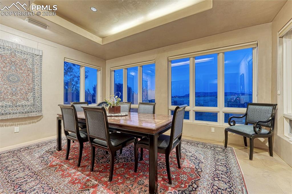 99 Bradburn Road Cotopaxi, CO 81223 - Photo 41 of 50 a view of a dining room with furniture window and outside view