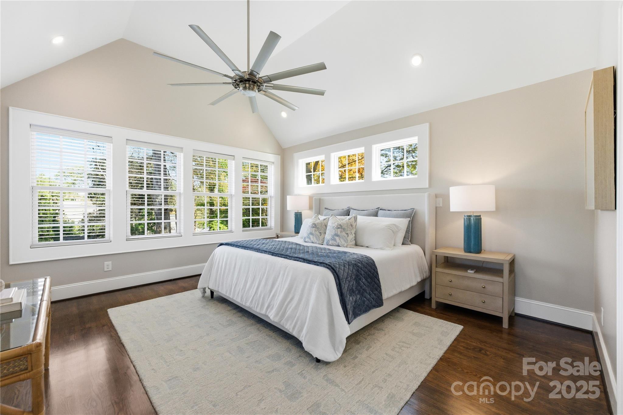 1305 Lilac Road Charlotte, NC 28209 - Photo 29 of 48 a bedroom with a large bed and a window