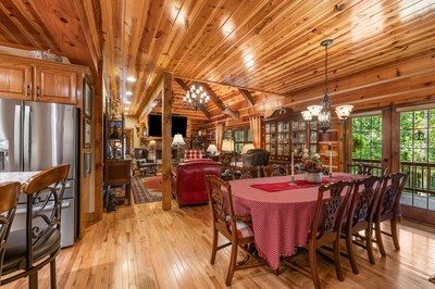 105 Double Branch Trail Murphy, NC 28906 - Photo 24 of 75 a view of a dining room with furniture window and outside view