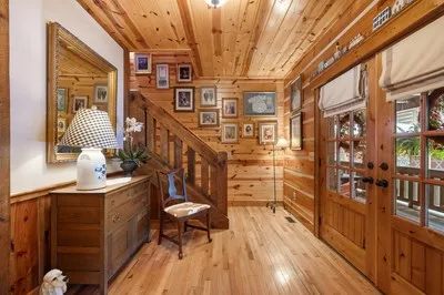 a bathroom with a sink and a shower