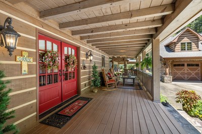 105 Double Branch Trail Murphy, NC 28906 - Photo 9 of 75 a view of a porch with wooden floor