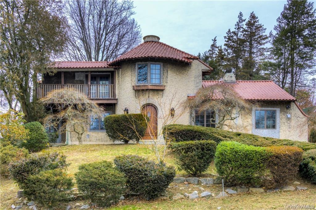 1 Elizabeth Road New Rochelle, NY 10804 - Photo 1 of 23 Mediterranean / spanish home featuring a balcony, stucco siding, a chimney, and a tile roof