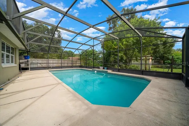 a view of a wooden door