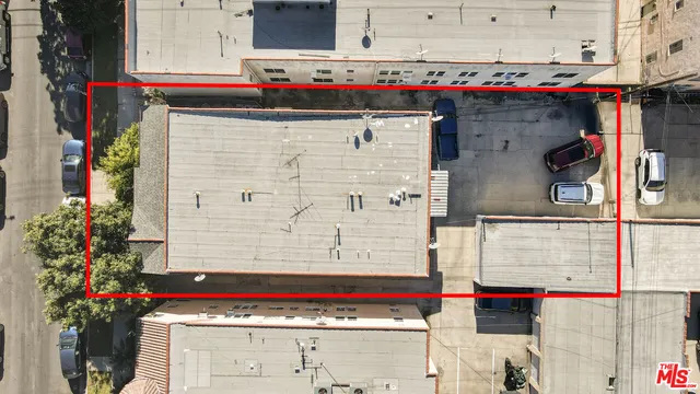 an aerial view of a city