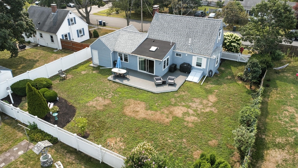 7 Rainbow Terrace Danvers, MA 01923 - Photo 26 of 33 an aerial view of a house with swimming pool and large trees
