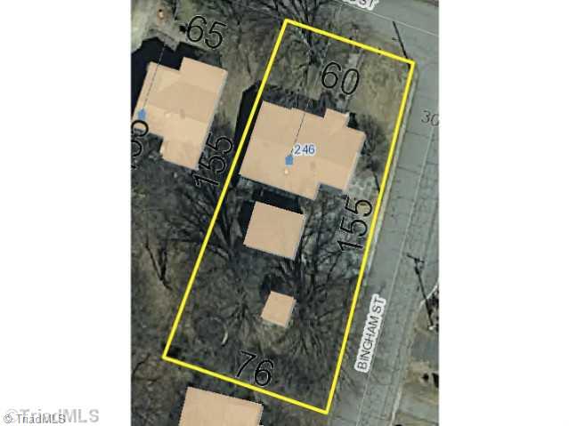 246 Spring Street Mocksville, NC 27028 - Photo 4 of 4 Aerial View.