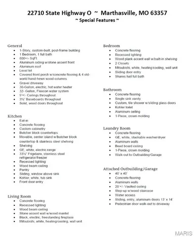 $899,000 | 22710 State Hwy O, Marthasville, MO 63357