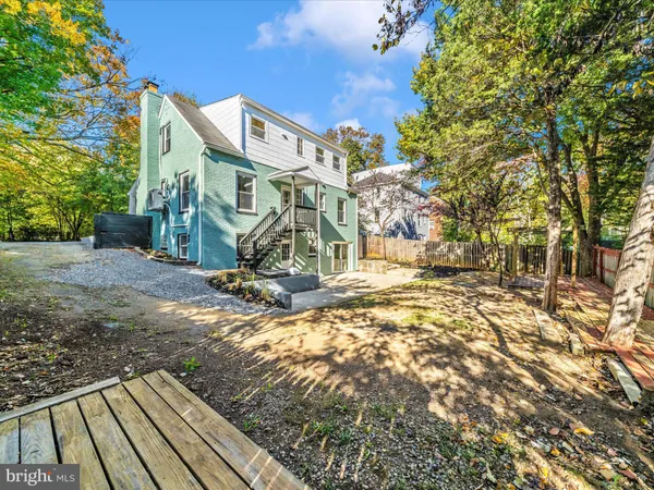 a view of a yard with a trees