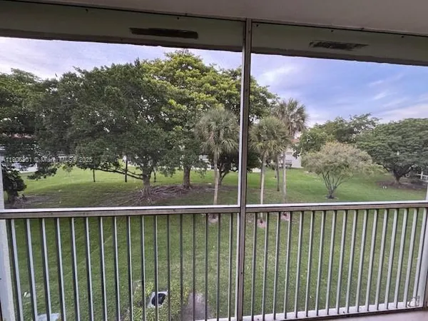 a view of a balcony