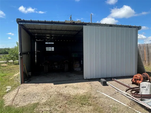 a view of a car garage